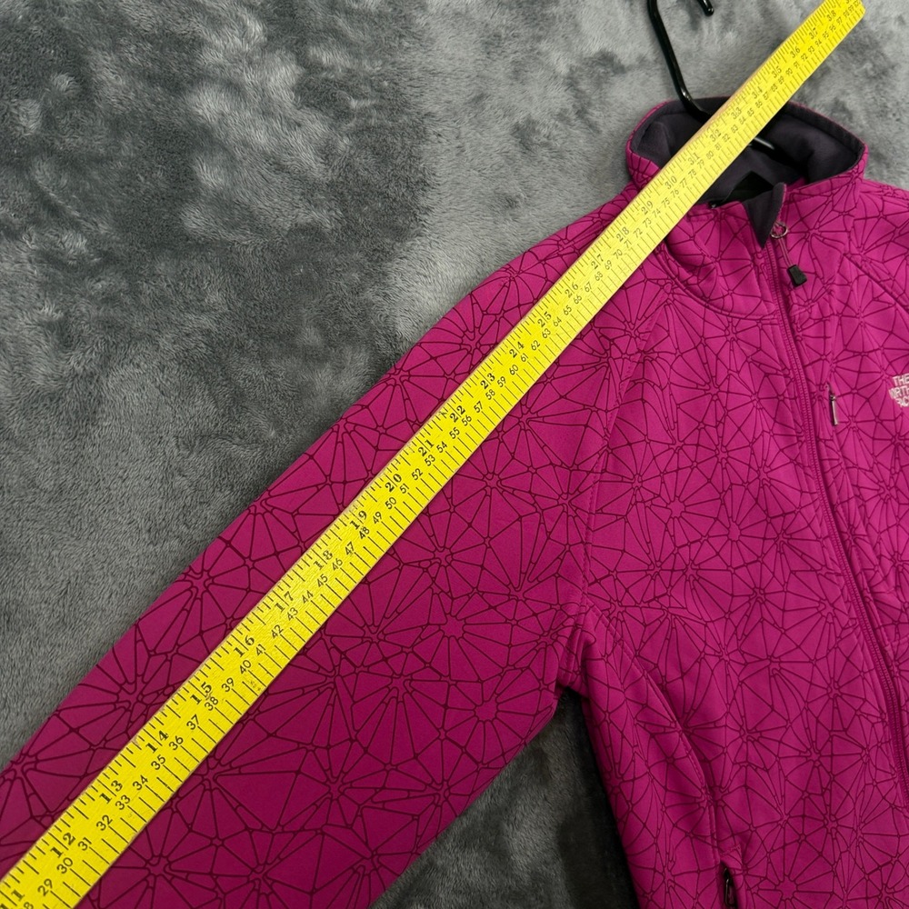 The North Face Apex Bionic Jacket Womens Medium Pink Geometric Print Softshell - Picture 4 of 7